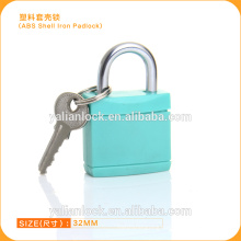 Top Security ABS Shell Iron padlock colorful Plastic cover Body safety padlock